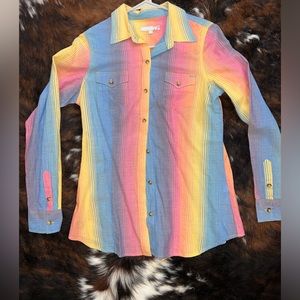 Tin Haul Button Up Rodeo Western Shirt